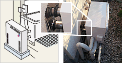 屋外 浴槽隣接設置型(浴槽穴2つ)