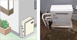 屋外 据置型(浴槽穴1つ)